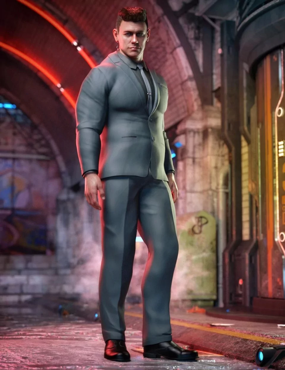 Bouncer Outfit for Dain 8 and Genesis 8 Male(s) ⋆ Freebies Daz 3D