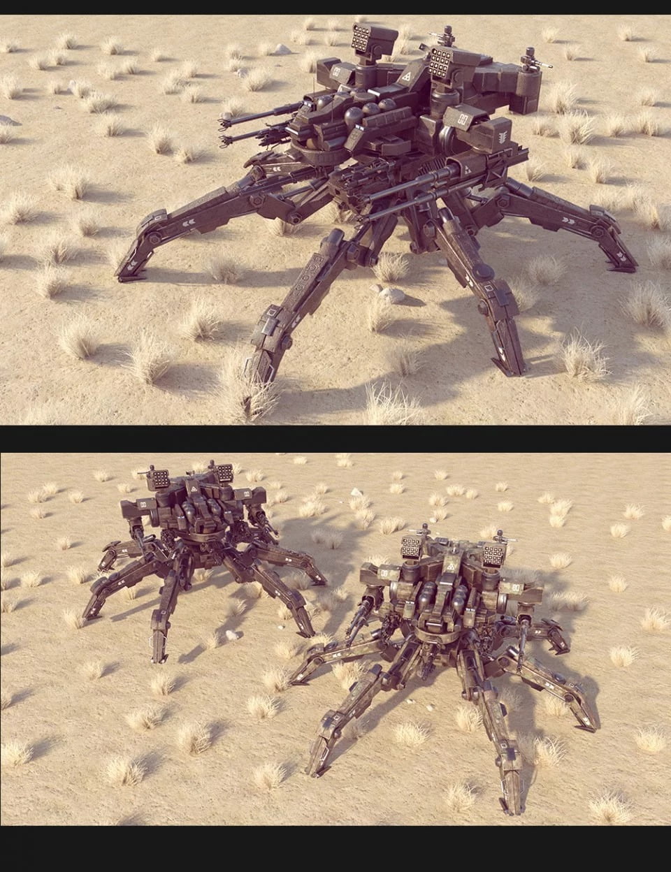 Sci-Fi MS Spider Mecha