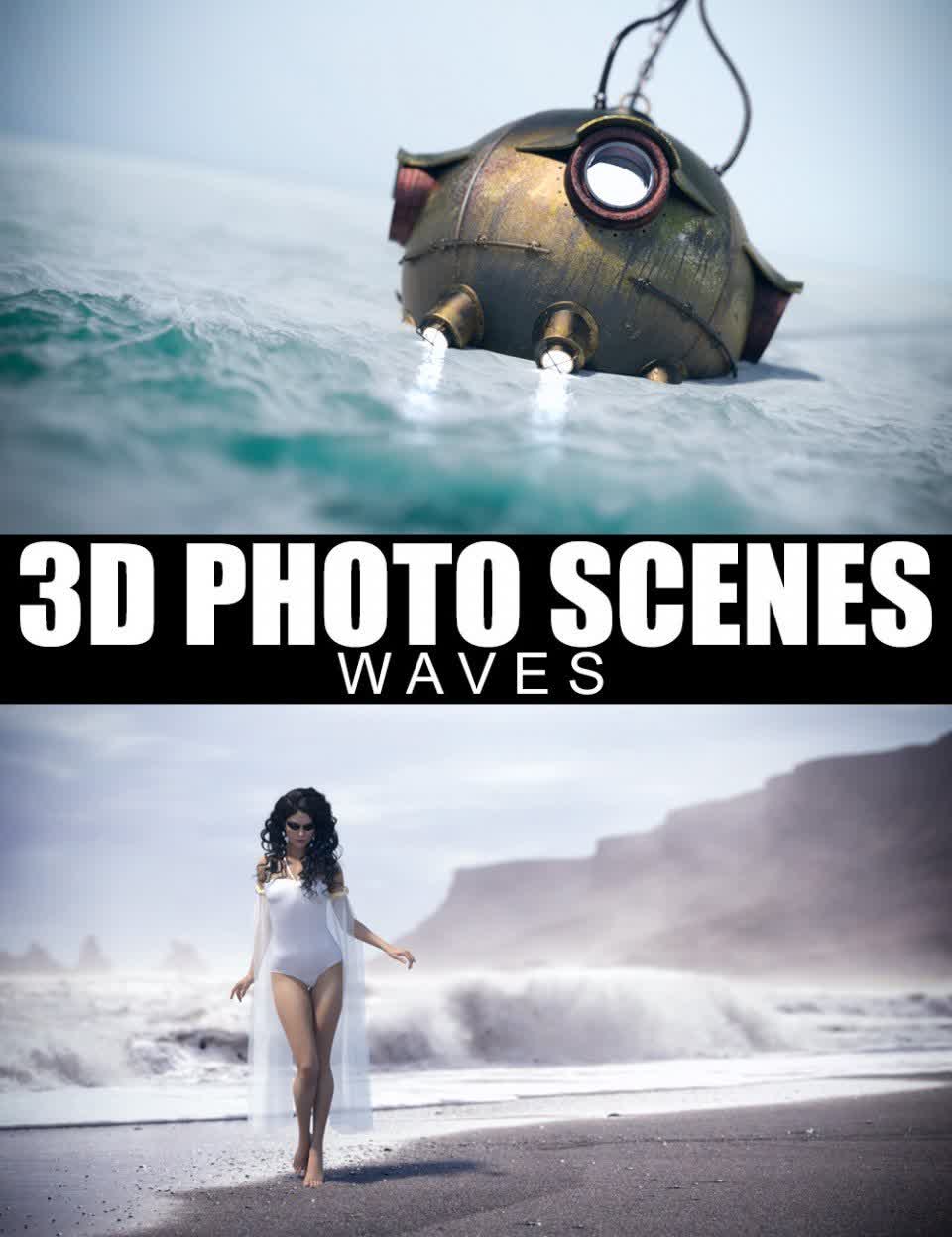 3D Photo Scenes – Waves