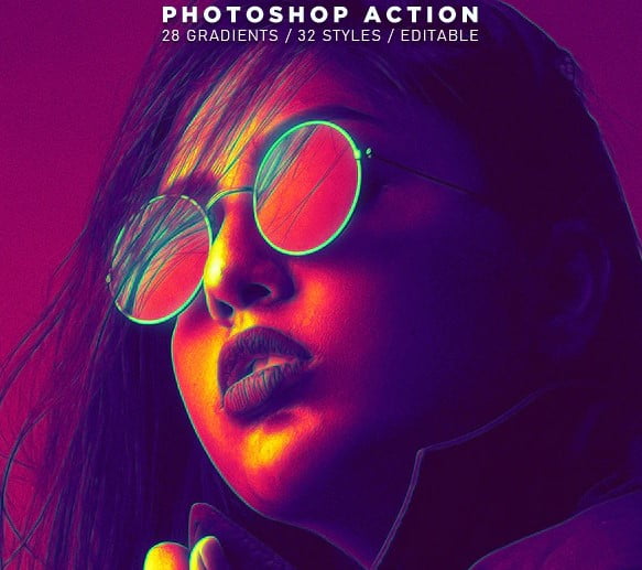 Color Gradient Photoshop Action