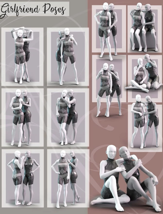 Lotsa Poses for Genesis 8 Female