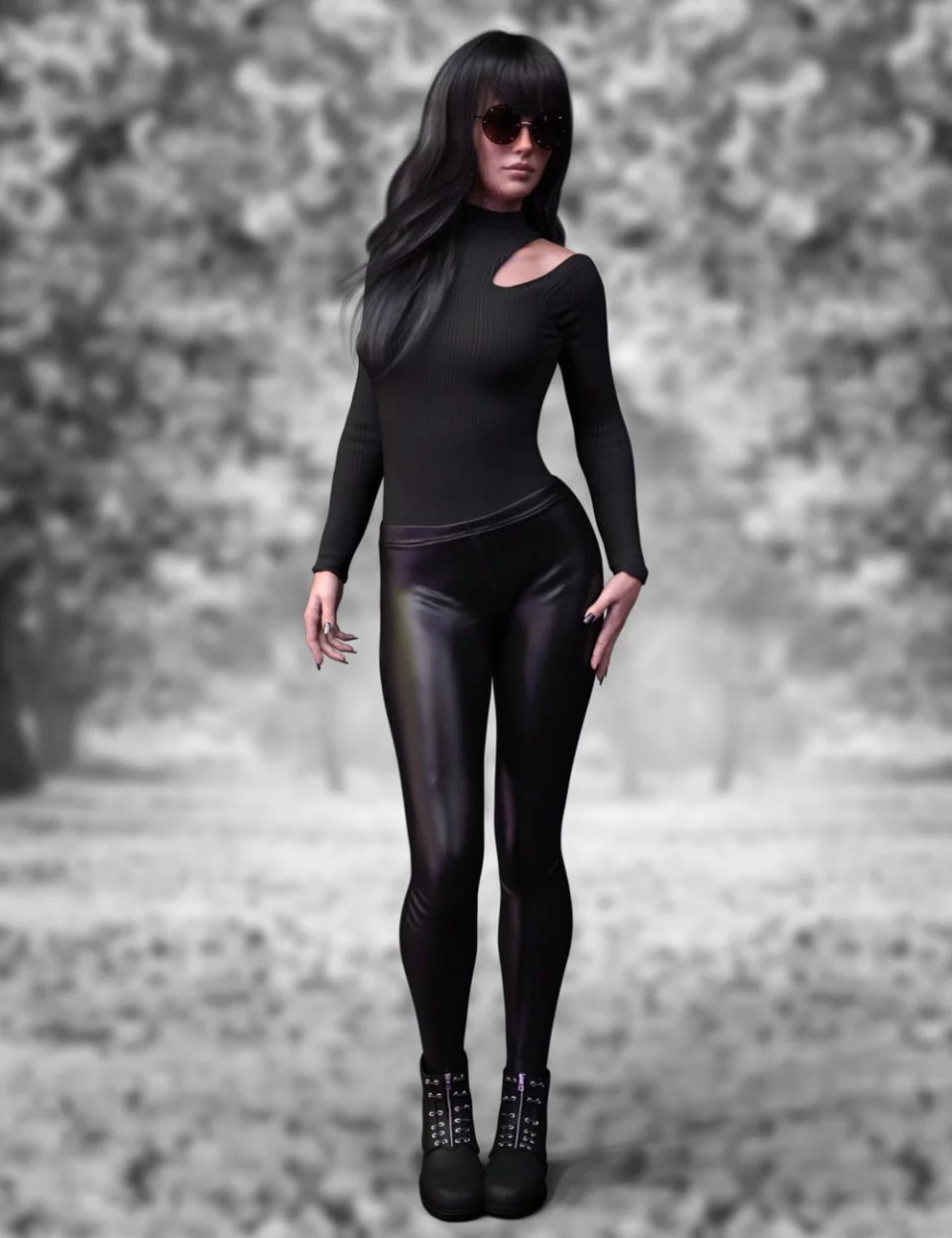 X-Fashion Turtleneck Outfit for Genesis 8 Female(s)