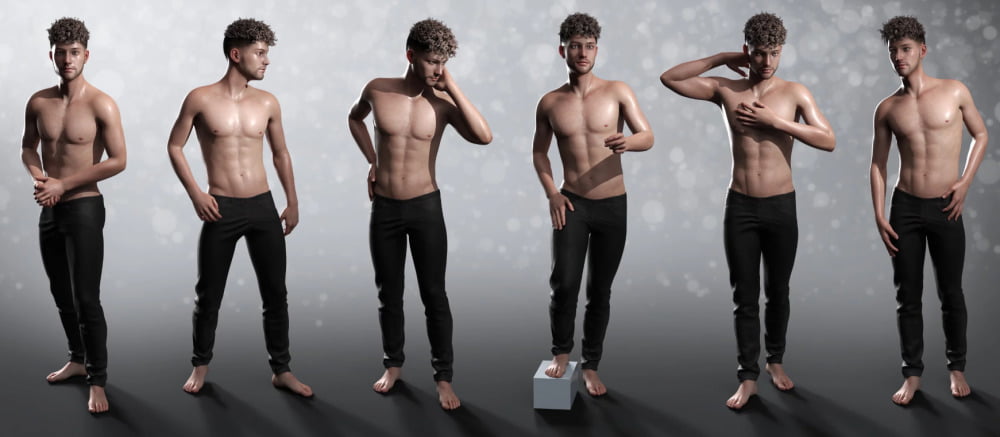Simply Standing Poses for Genesis 8 Male