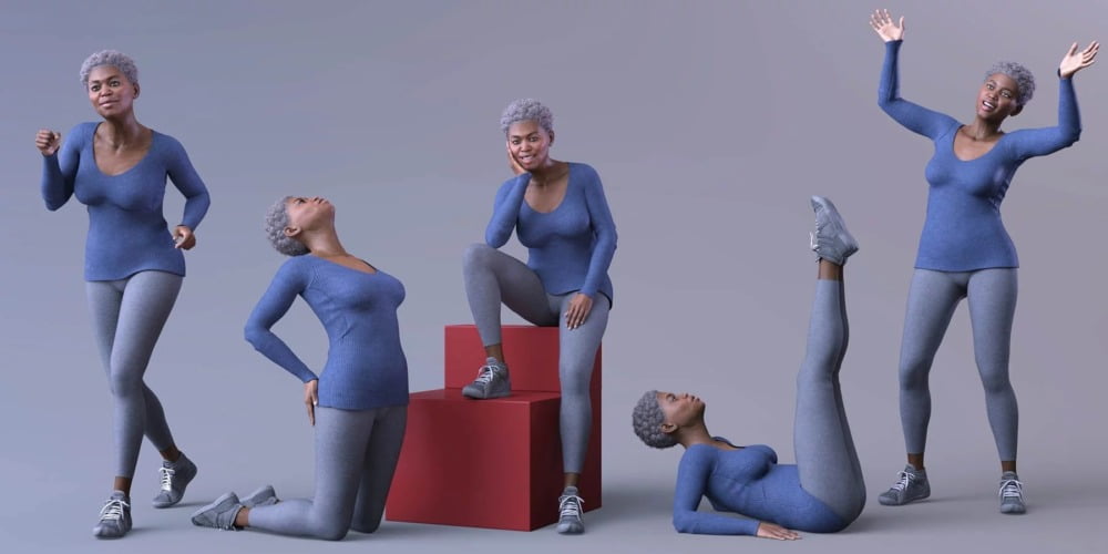 CDI Poses for Nida 8 and Genesis 8 Female