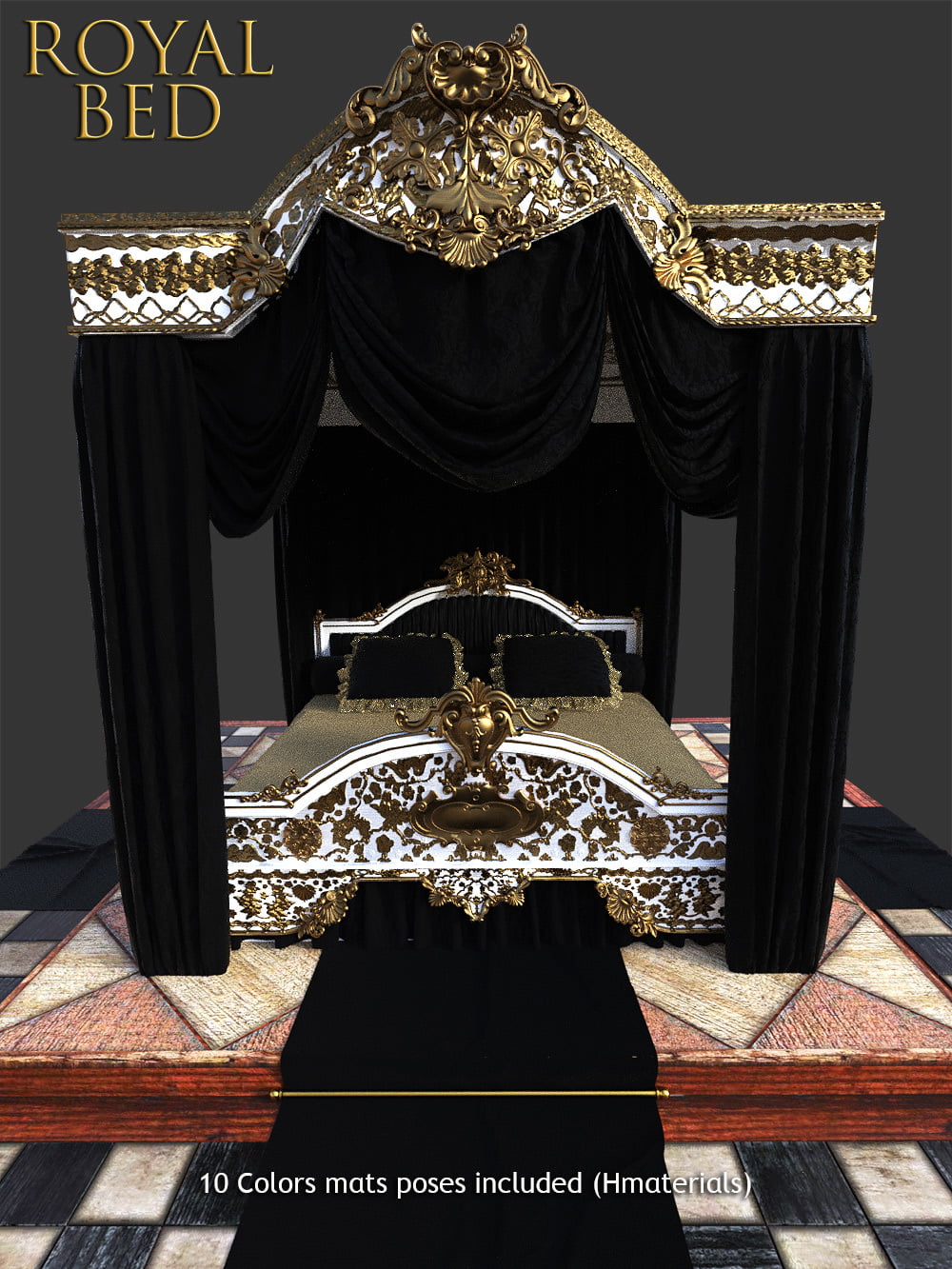 Royal Bed for DS Iray