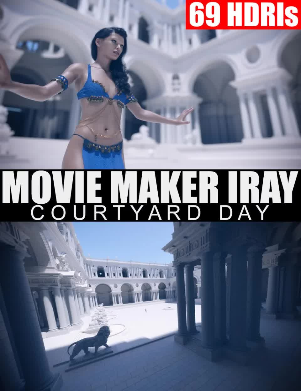 69 HDRIs – Movie Maker Iray – Courtyard Day