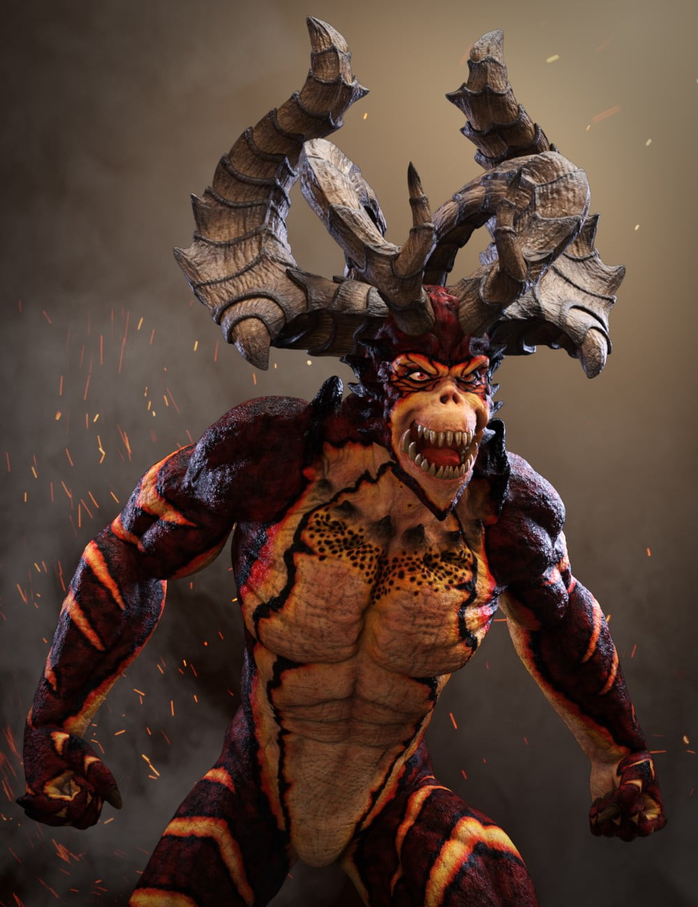 Archdemon HD for Genesis 8 Male