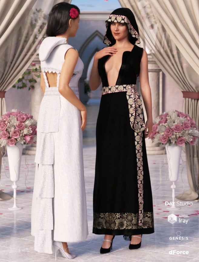 dForce Latin Wedding Dress for Genesis 8 Female(s)