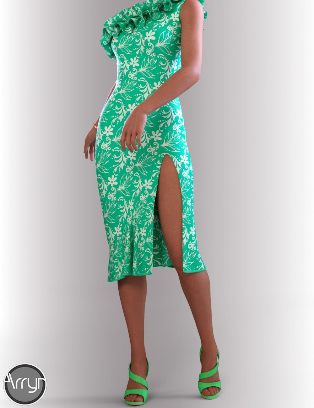 dForce Evening Cocktail Dress Outfit for Genesis 8 Female(s)