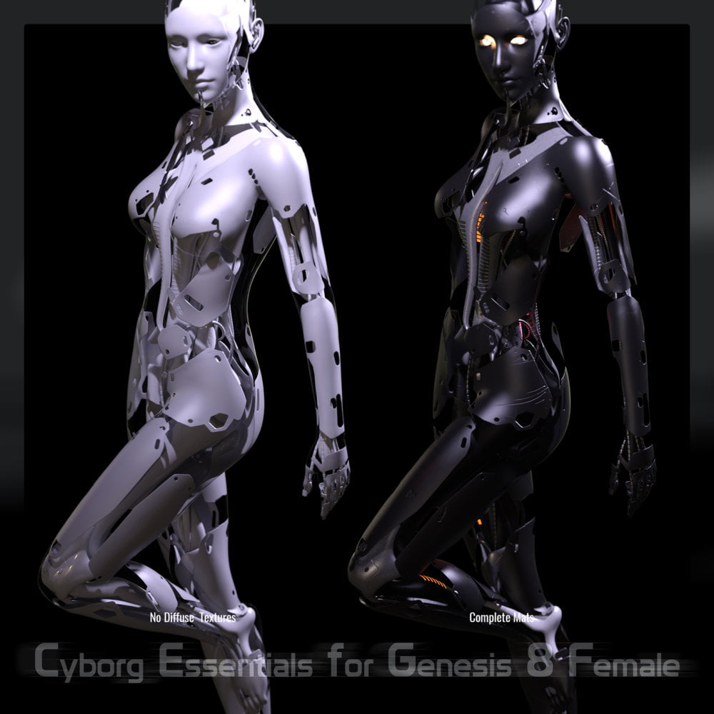 CyBody - Cyborg Internal Structure and Materials for Genesis 8 Female
