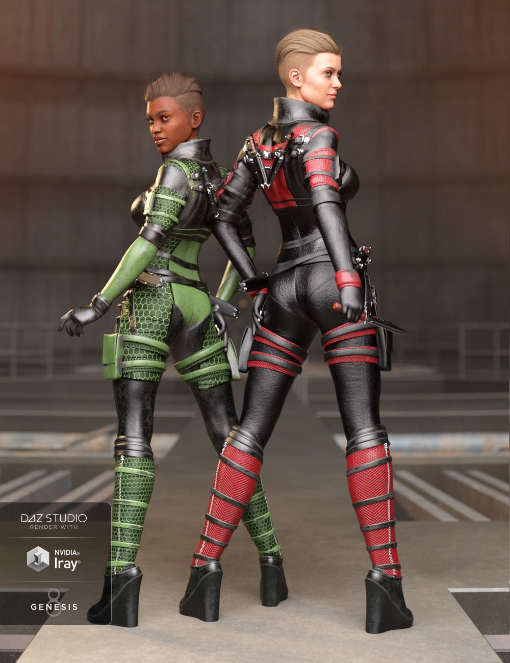 Trinity Wolf Outfit Textures