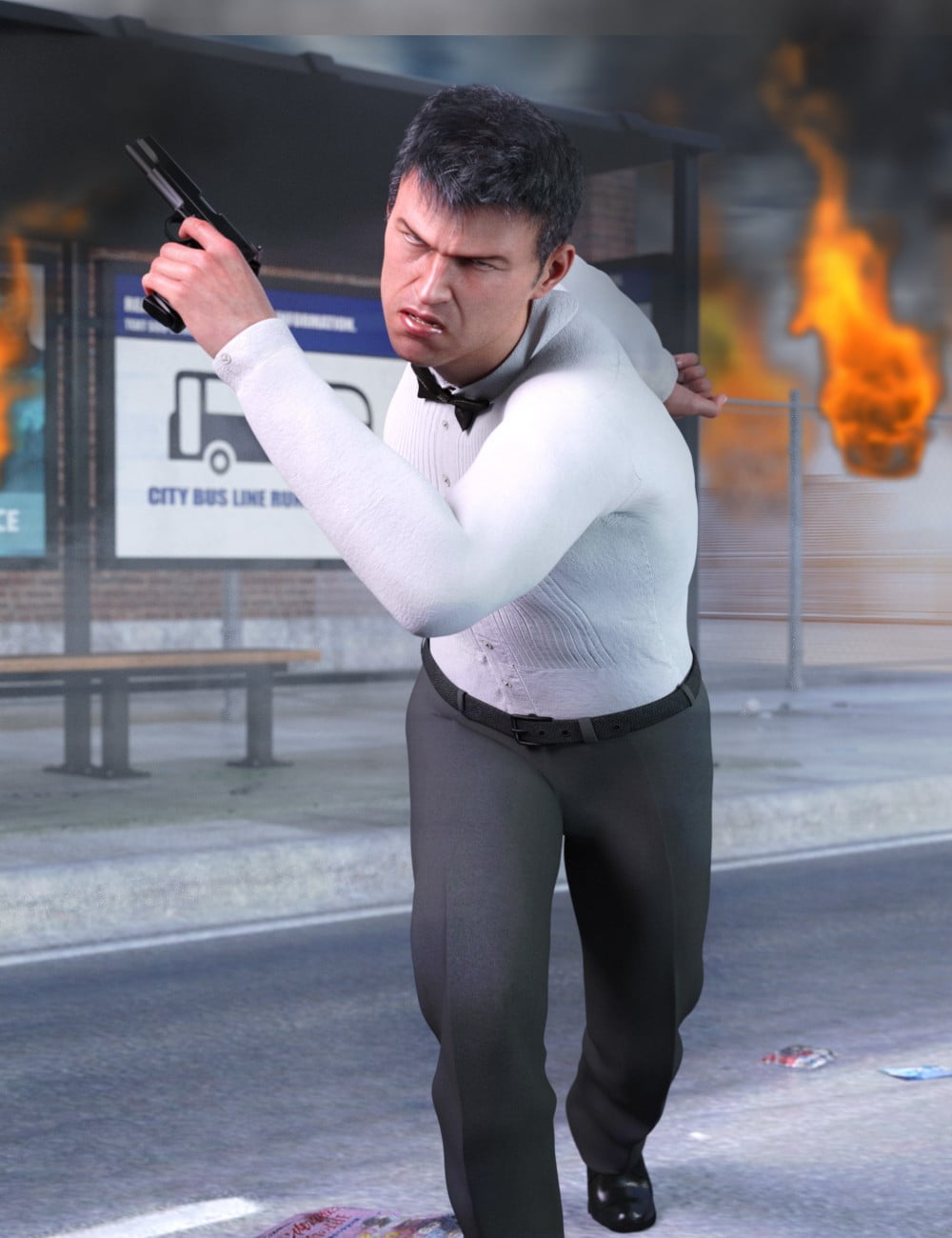 Z Man of the Hour Poses and Expressions for Jonathan 8