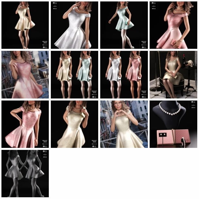 dForce The One I Love Outfit for Genesis 8 Female(s)