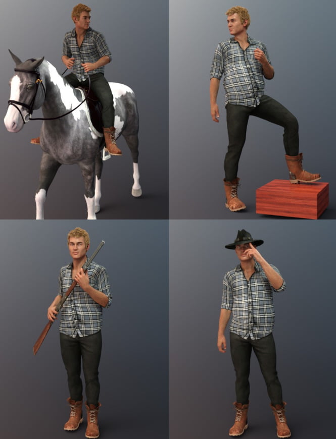 Country Boy Poses for Tristan 8