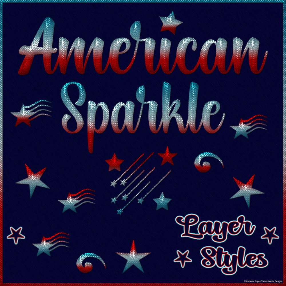 American Sparkle PS Layer Styles