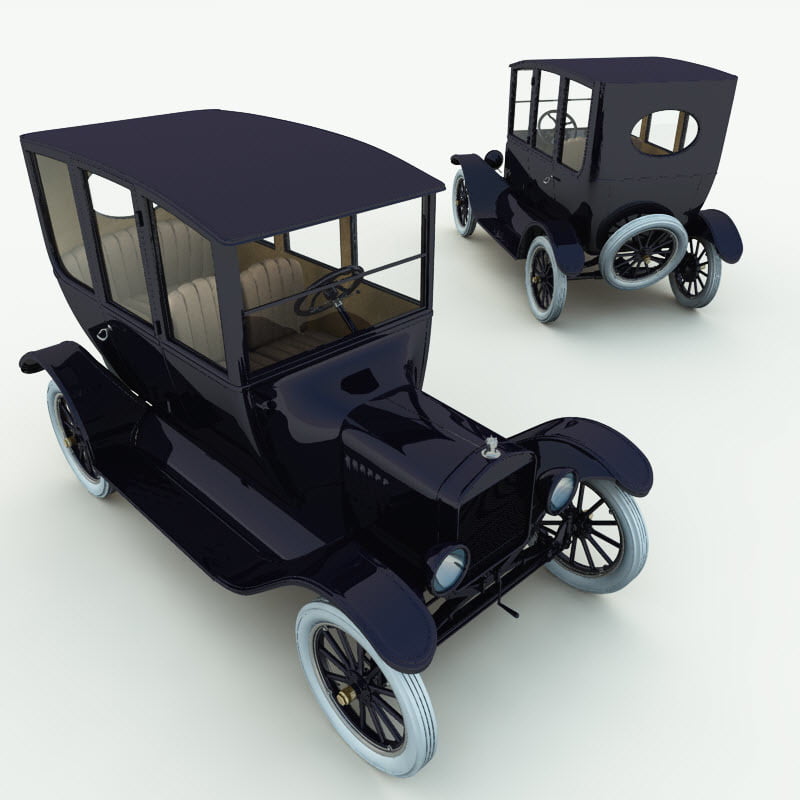 1920 Model T Center Door for Poser