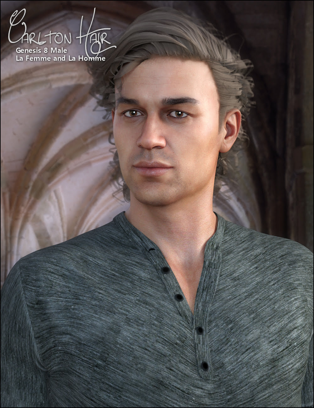 Carlton Hair for Gen 8 Male, La Homme and La Femme