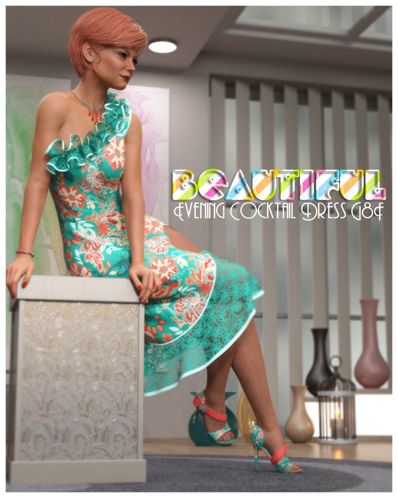 Beautiful Evening Cocktail Dress G8F