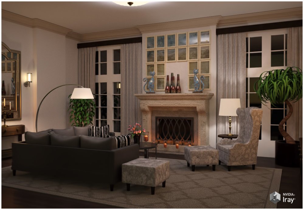 Modern Interiors - Living Room 1