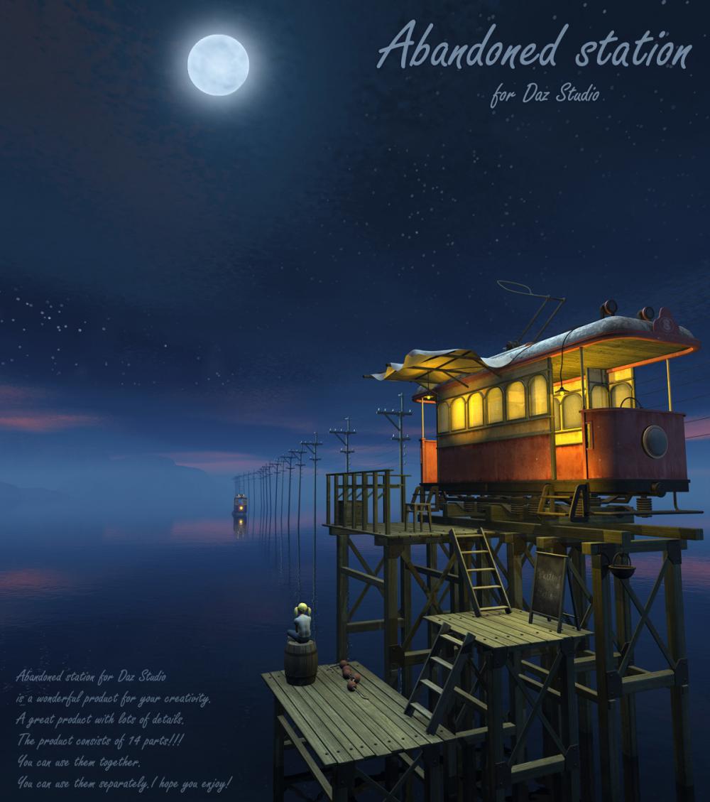 Abandoned station for Daz Studio