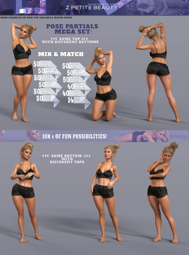 Z Petite Beauty Shape and Poses Mega Set