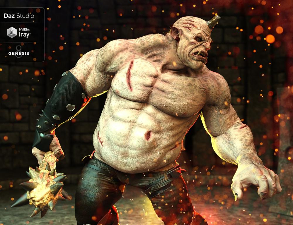 Battle Worn for Ogre HD and Genesis 8 Male(s)