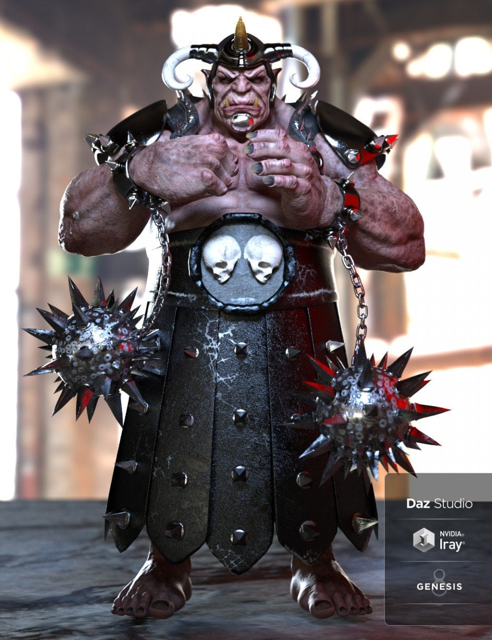 Berzerker Battle Outfit for Genesis 8 Males(s)