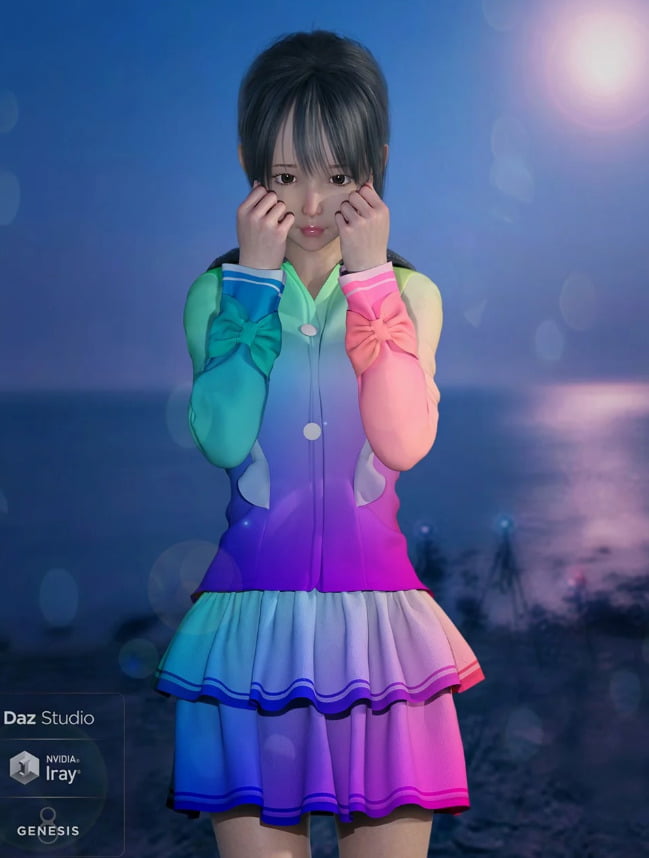 dForce Cute Clothes for Genesis 8 Female(s)