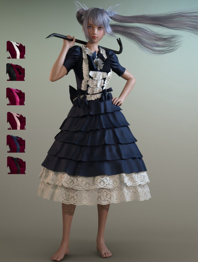 dForce Princess Dress for Genesis 8 Female(s)