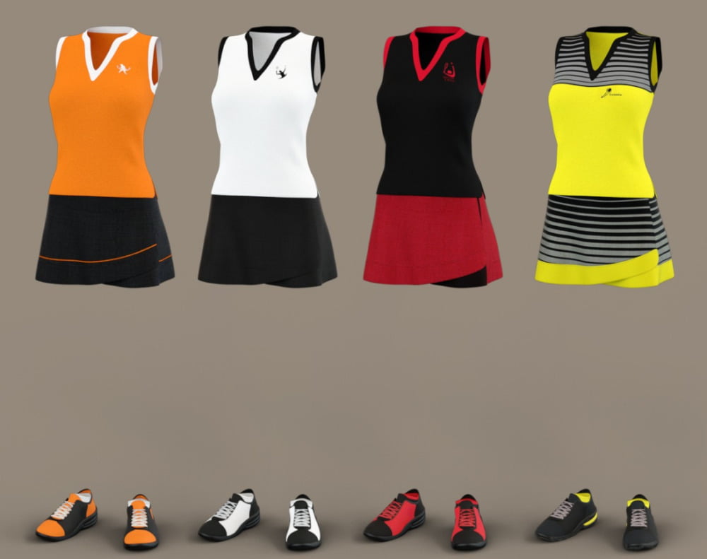 dForce Tennis Outfit Textures