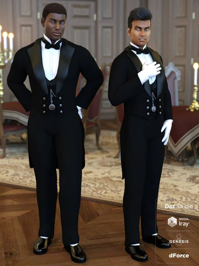 dForce Victorian Butler For Genesis 8 Male(s)