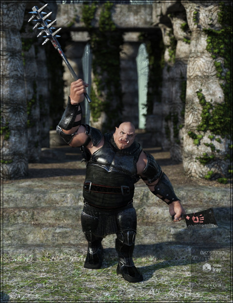 Darkside Weapons for Genesis 8 Male(s) and Ogre HD