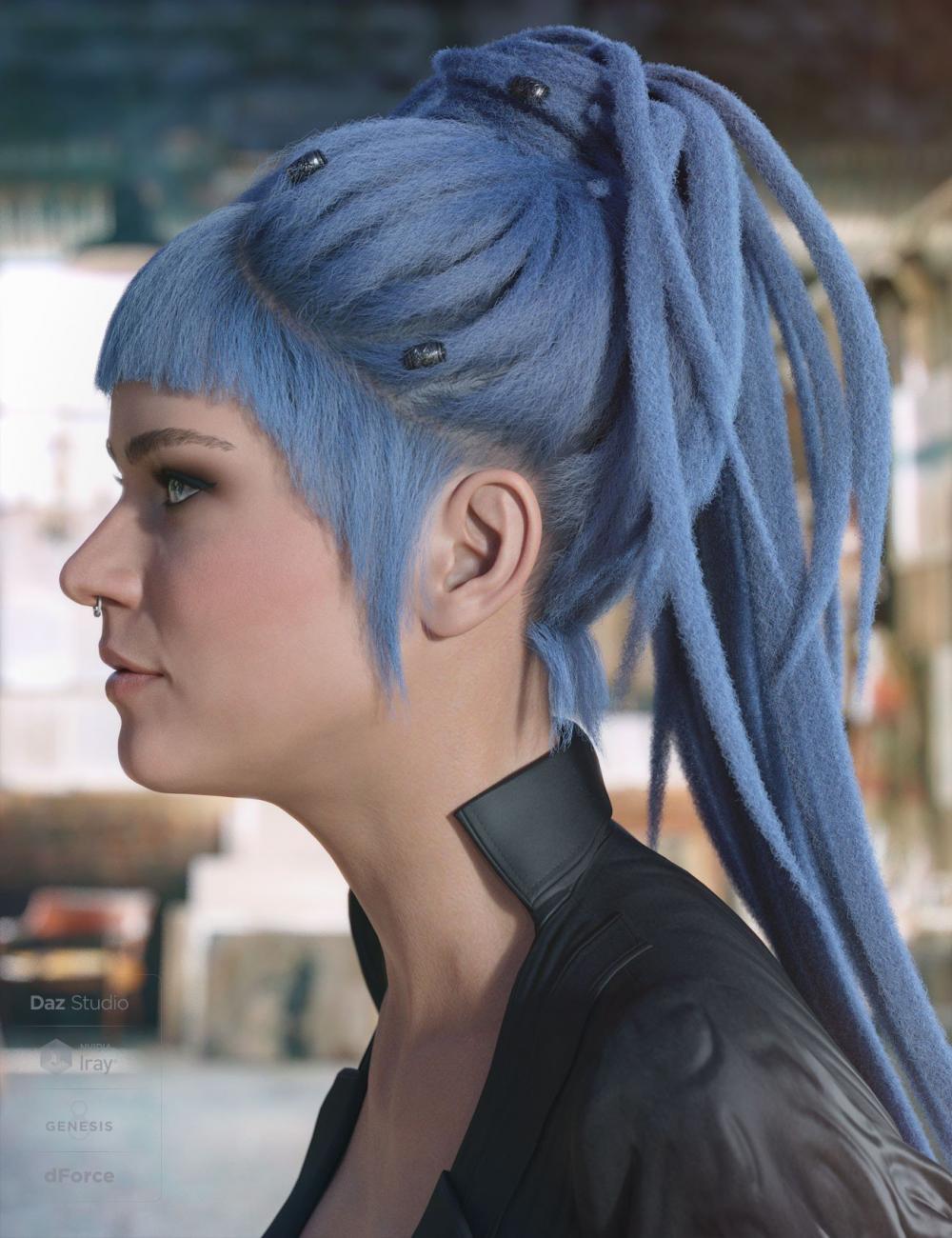 dForce Cyd Hair for Genesis 3 and 8 Female(s)