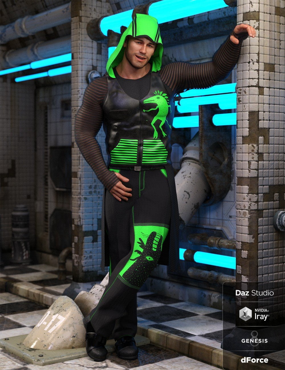 dForce Newrava Outfit Textures