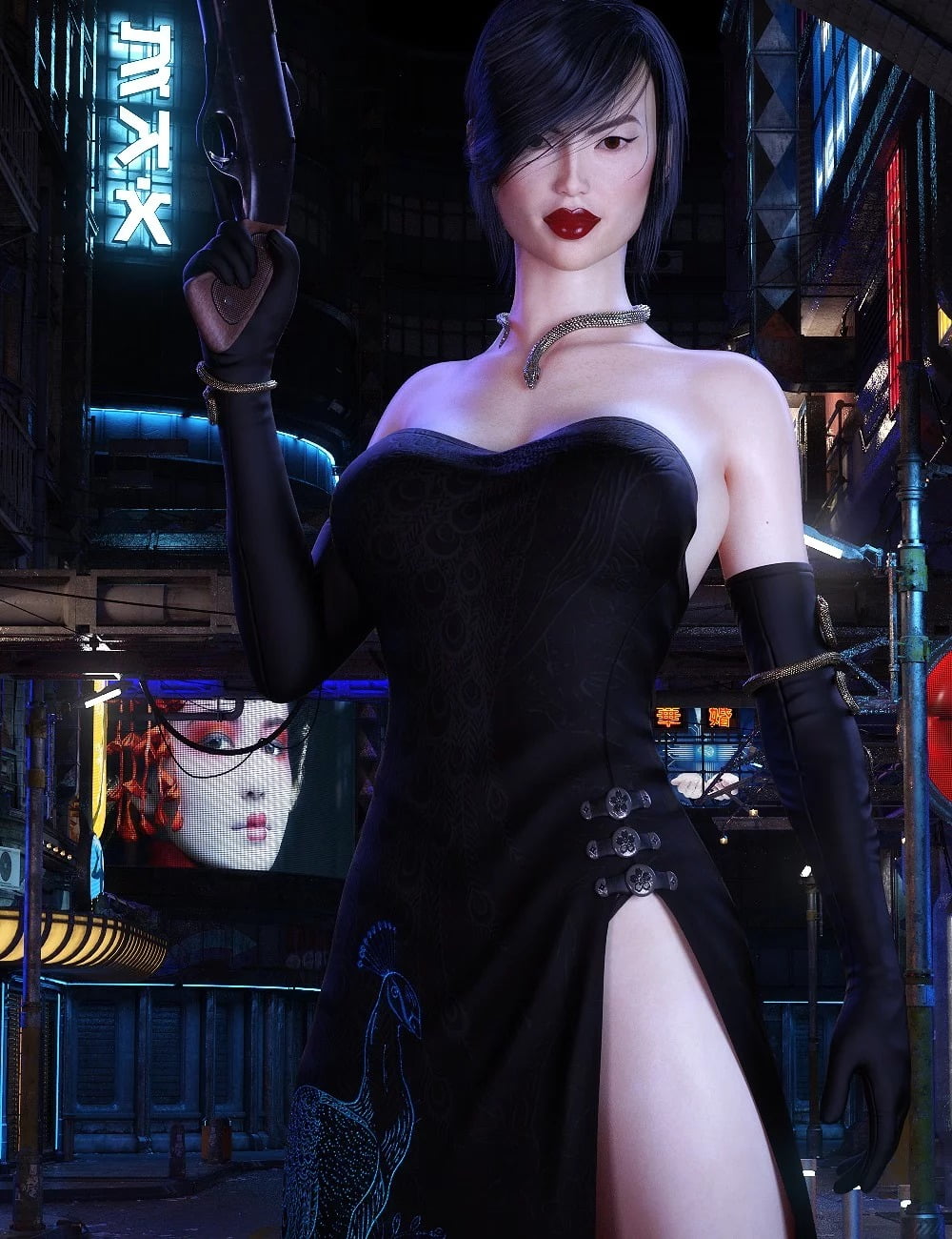 dForce Nicole Agent Outfit for Genesis 8 Female(s)