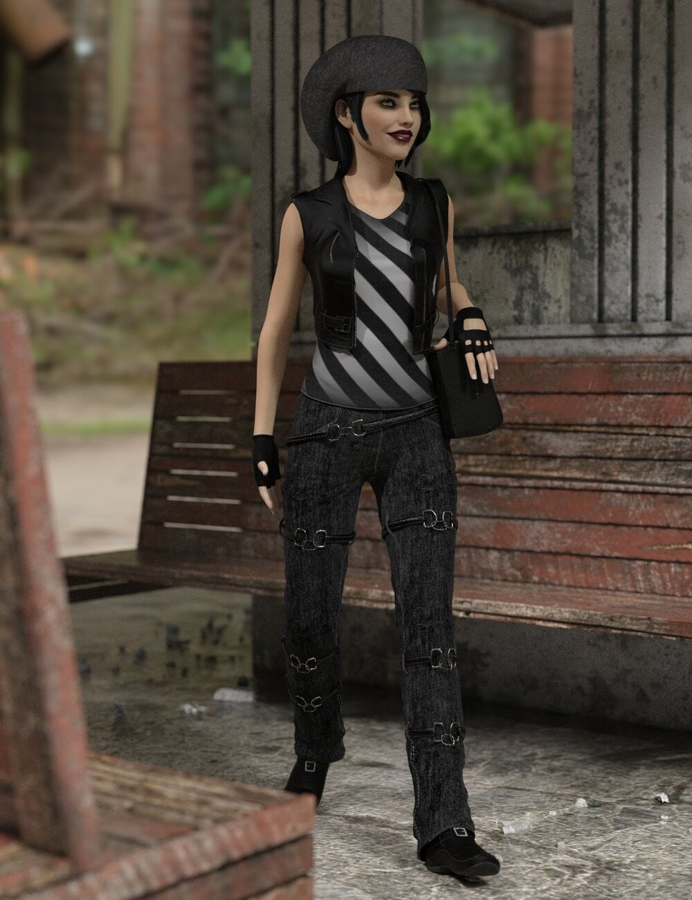 dforce Scene Kid Outfit for Genesis 8 Female