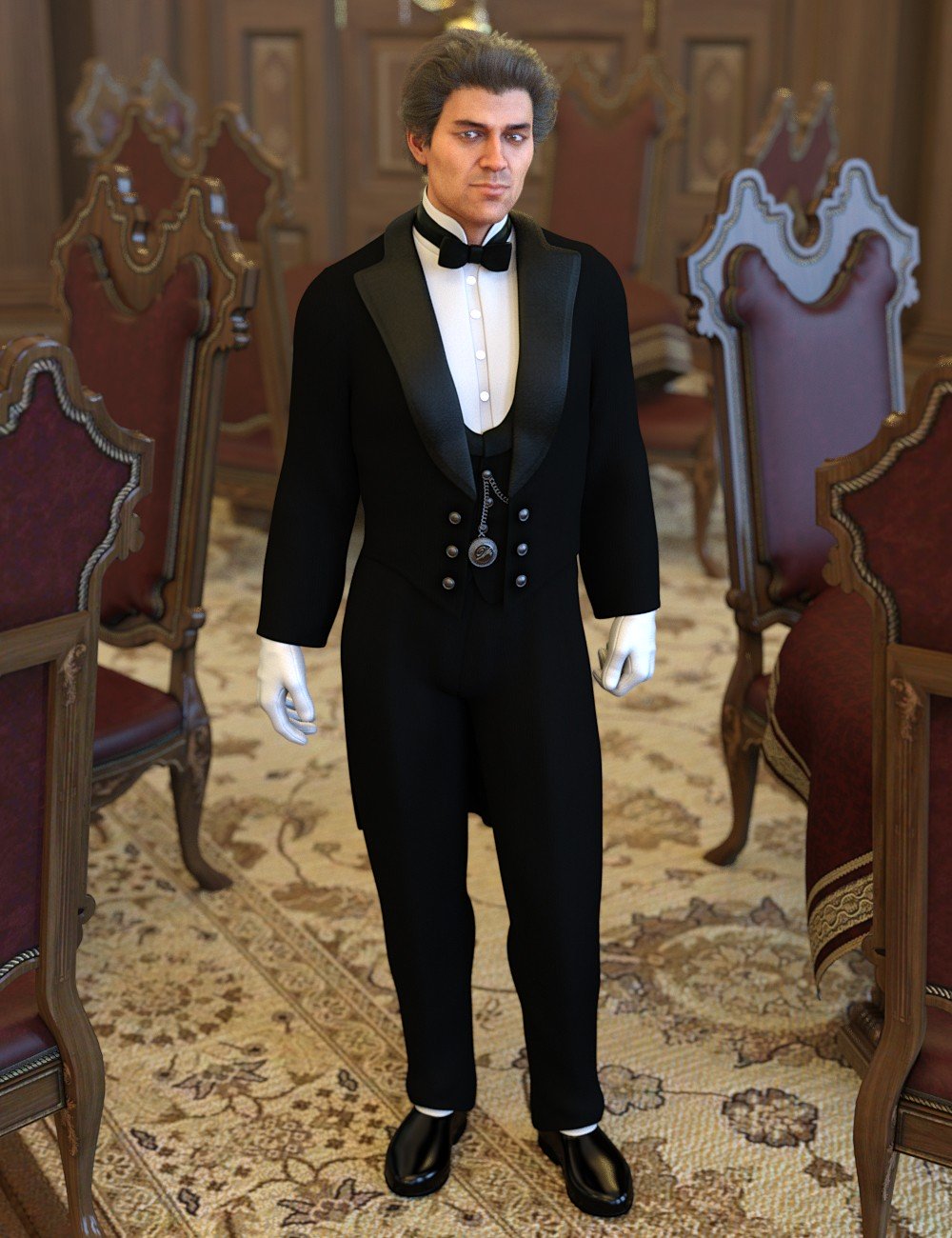 dForce Victorian Butler For Genesis 8 Male(s)
