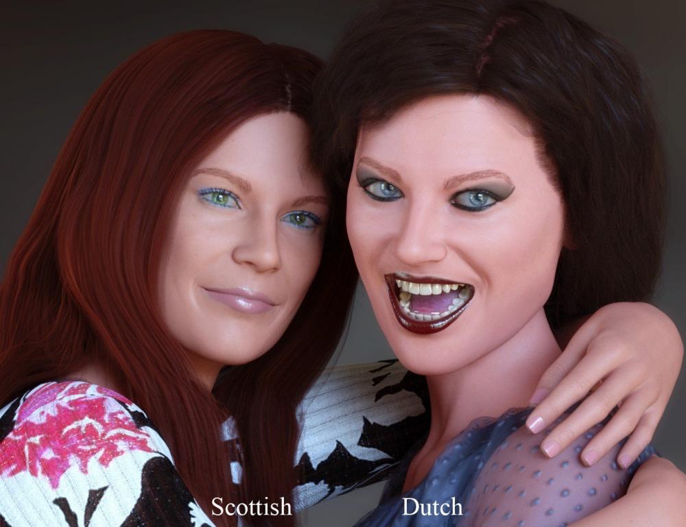 Faces of the World - Northern Europeans for Genesis 8 Female