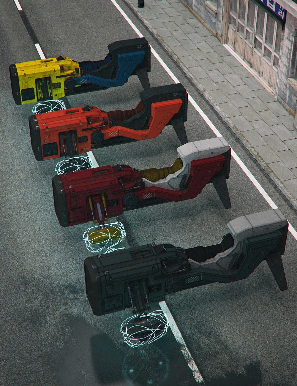 Hover Bike Textures Set