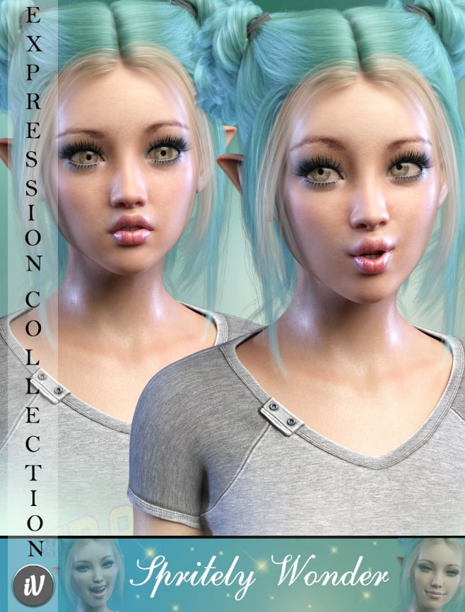 iV Sprightly Wonder Expressions For Genesis 8 Female(s)