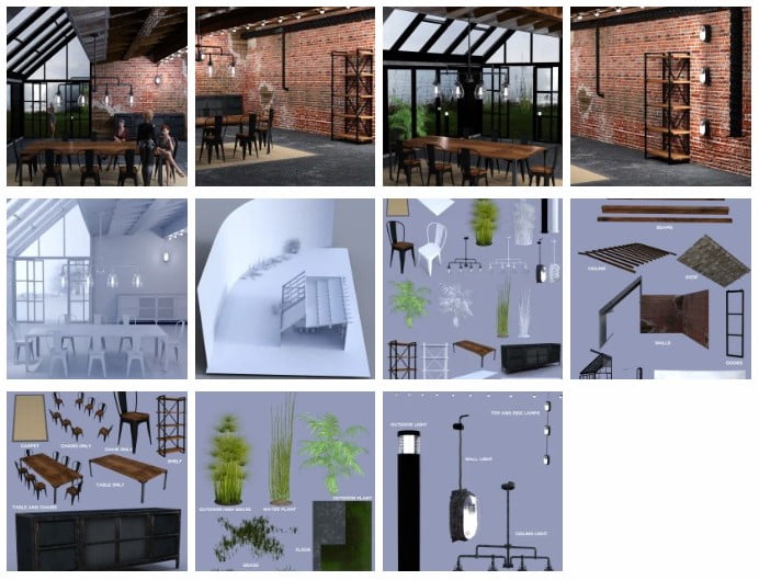 Industrial Loft Dining Room