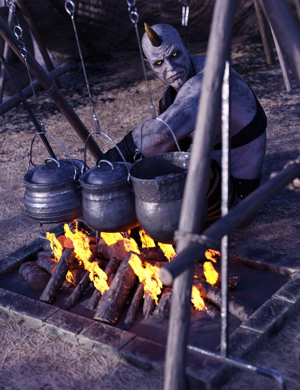 Primitive Medieval Campsite