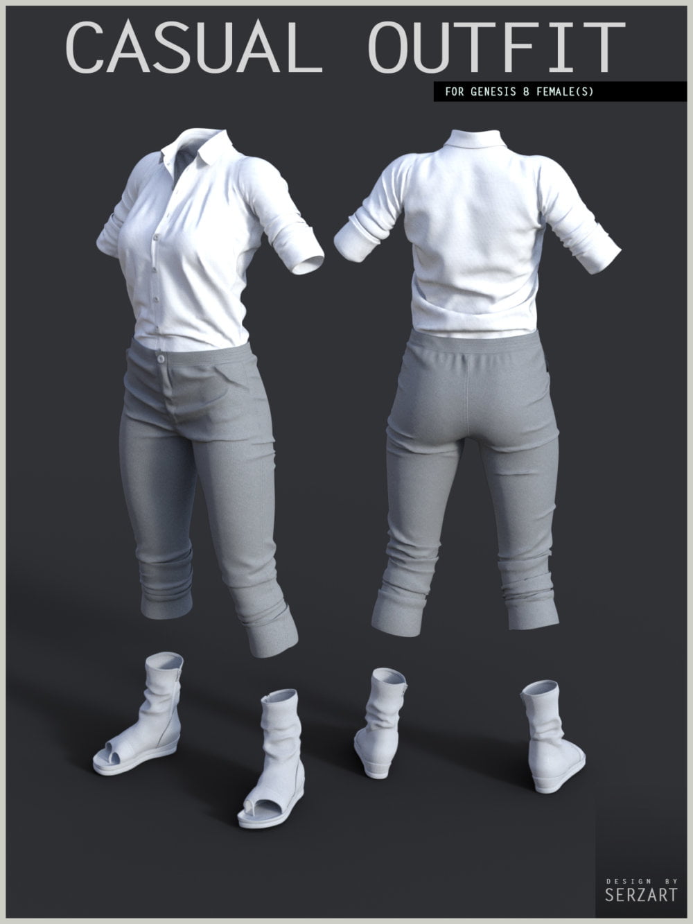 Casual Outfit for Genesis 8 Female