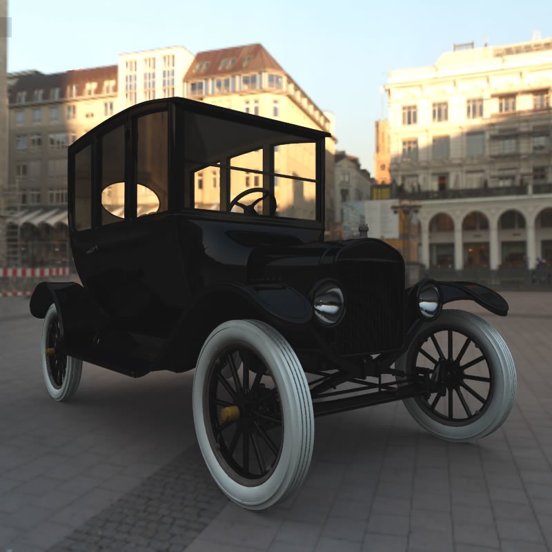 1920 Model T Center Door for Poser