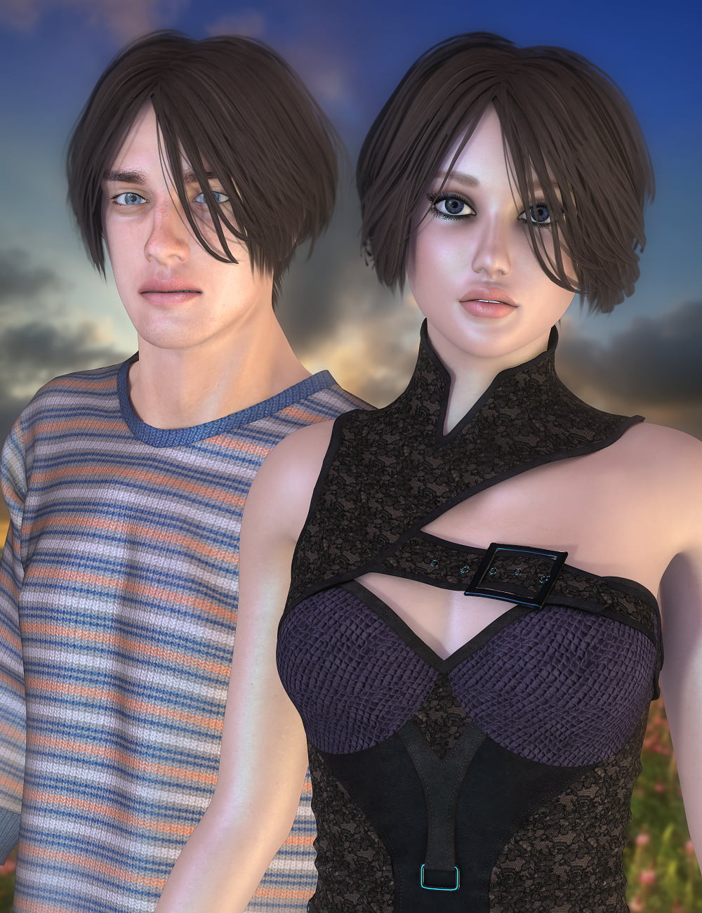 Willard Hair for Gen 8 Male, La Homme and La Femme