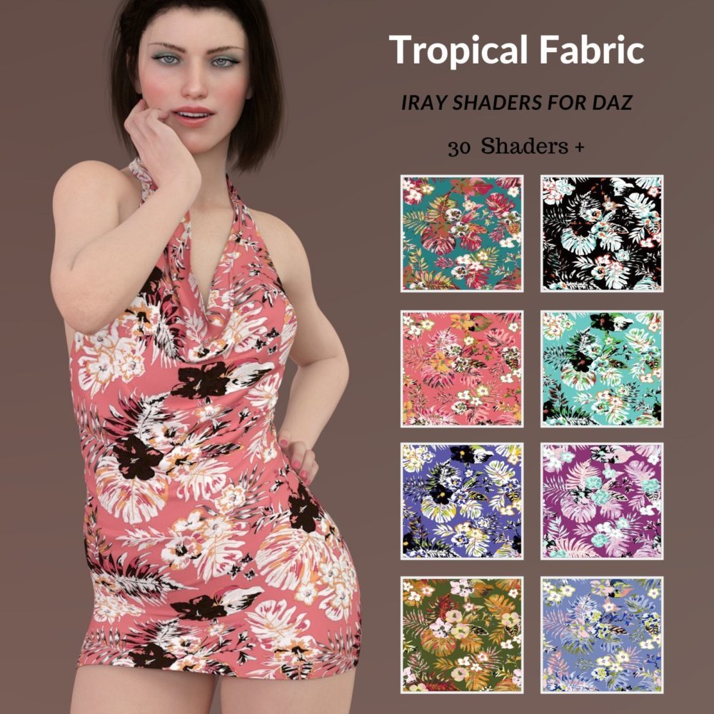 Tropical Fabric Iray Shaders