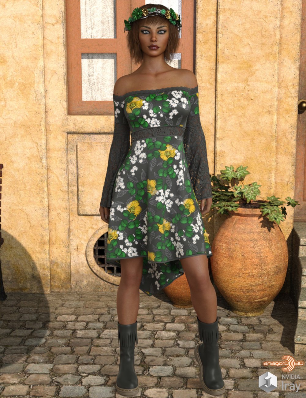 VERSUS - Flower Child dForce outfit for G8F