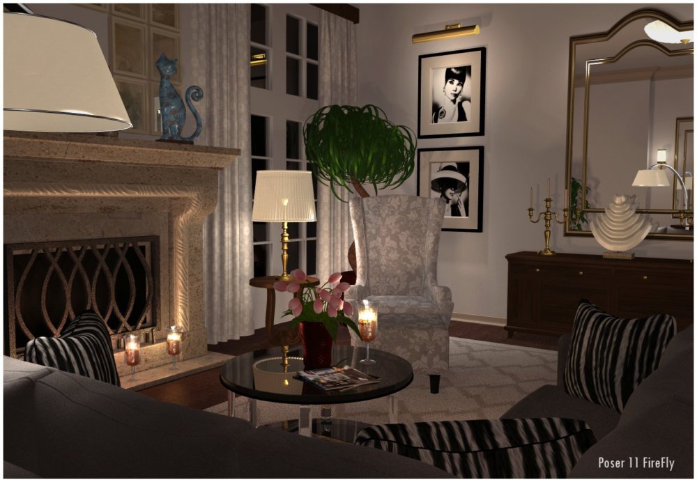 Modern Interiors - Living Room 1