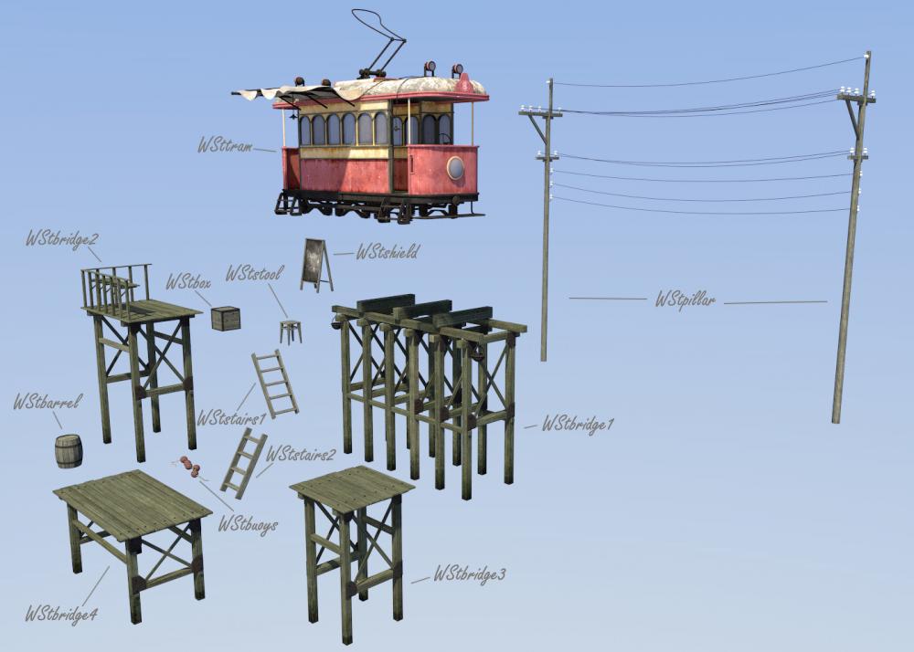 Abandoned station for Daz Studio