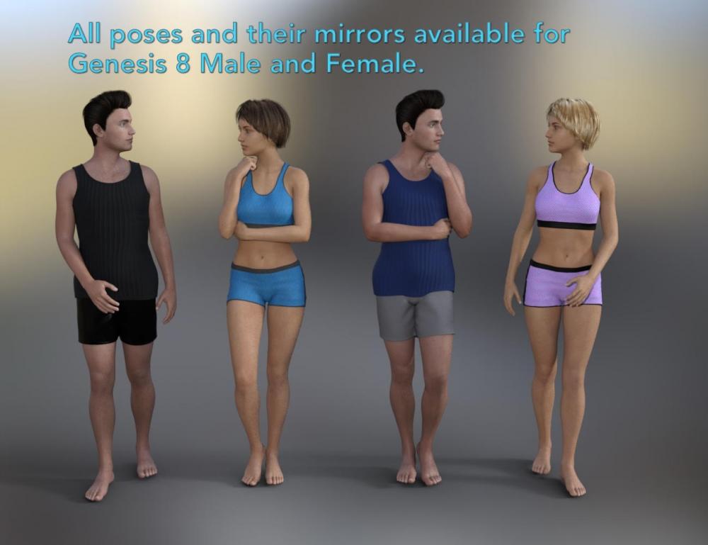 Simply Standing Poses for Genesis 8